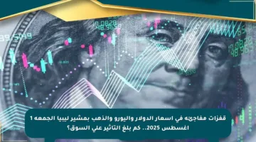 قفزات مفاجئة في أسعار الدولار واليورو والذهب بمشير ليبيا الجمعة 1 أغسطس 2025.. كم بلغ التأثير على السوق؟